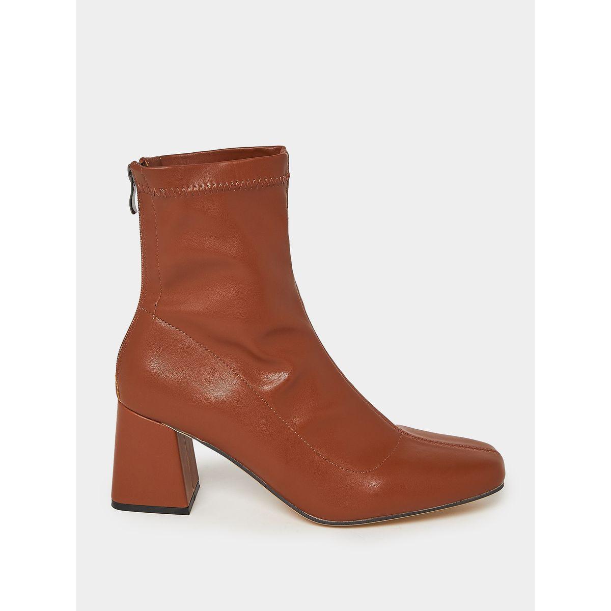 Styli Square Toe Ankle Boots-women-shoes-boots-image-1