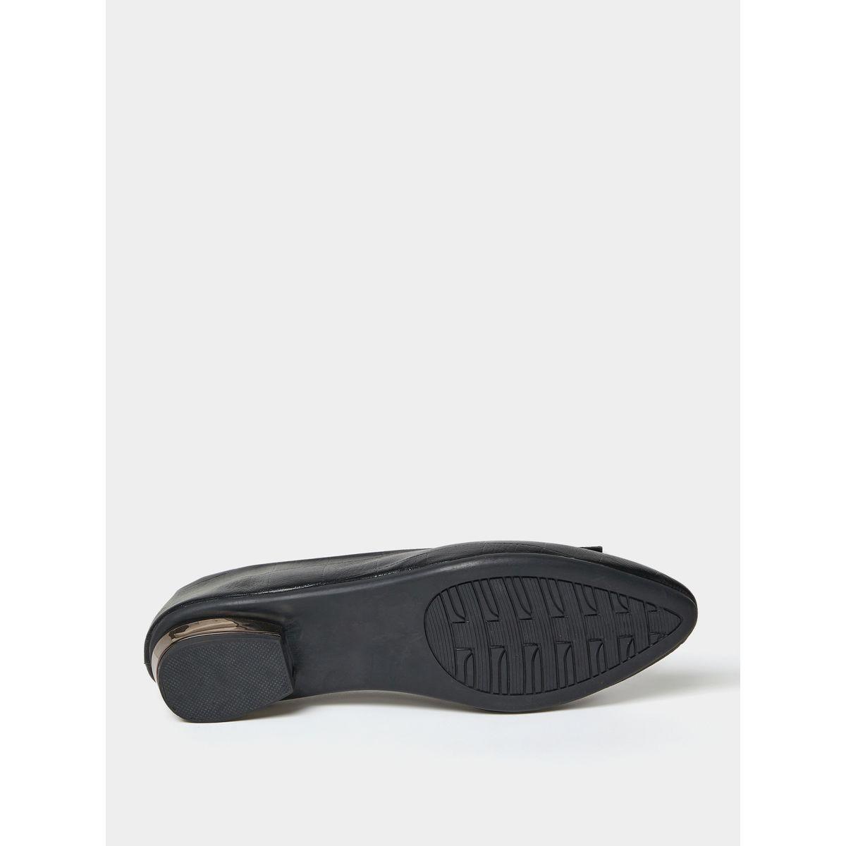 Styli Textured Pointed Toe Flat Shoes-women-shoes-loafersandmoccasins-image-7