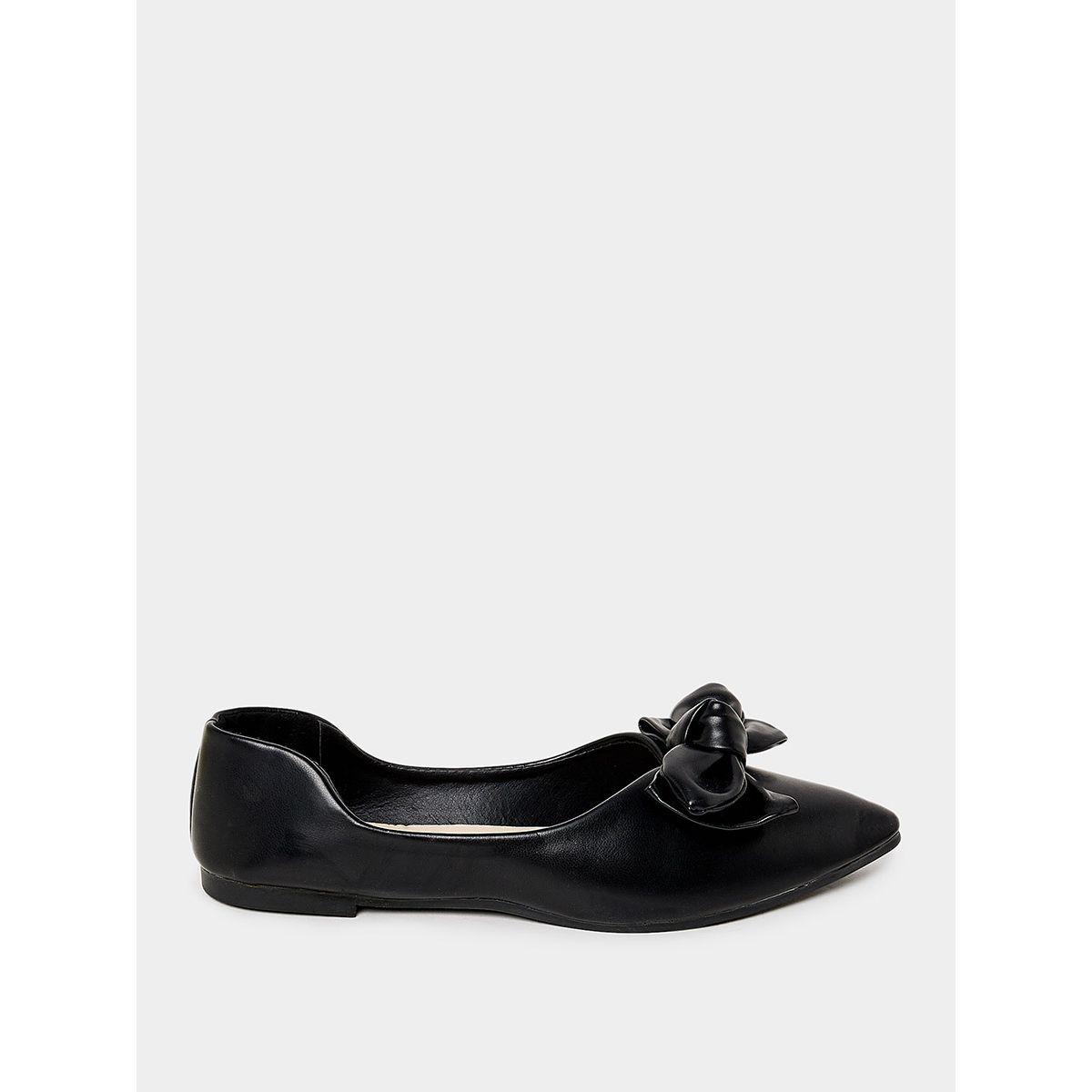 Styli Bow Detail Pointed Toe Flat Shoes-women-shoes-loafersandmoccasins-image-1