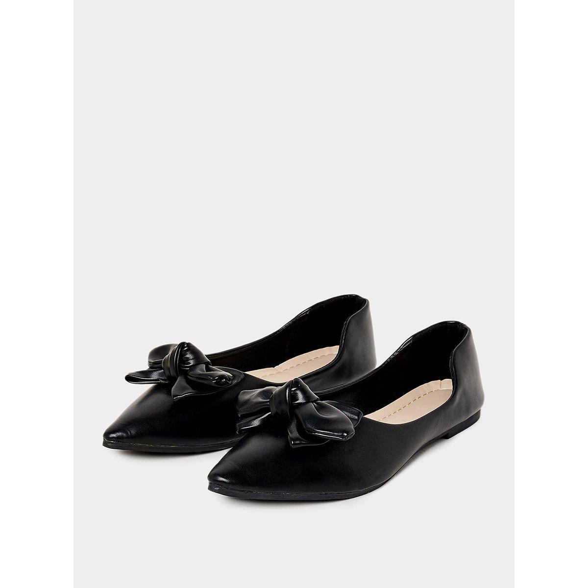 Styli Bow Detail Pointed Toe Flat Shoes-women-shoes-loafersandmoccasins-image-3