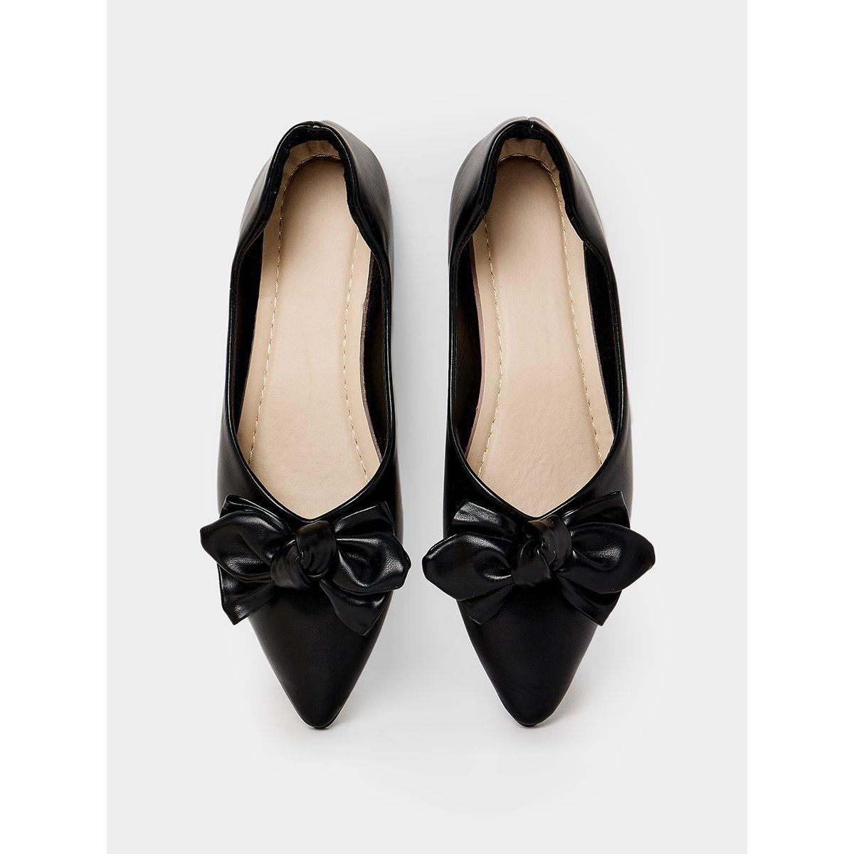 Styli Bow Detail Pointed Toe Flat Shoes-women-shoes-loafersandmoccasins-image-6