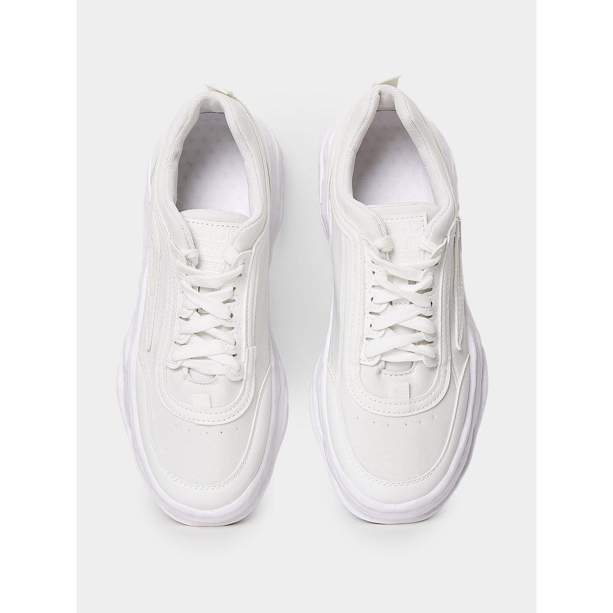Styli Lace Up Textured Plimsoll Sneakers-women-shoes-sneakers-image-6