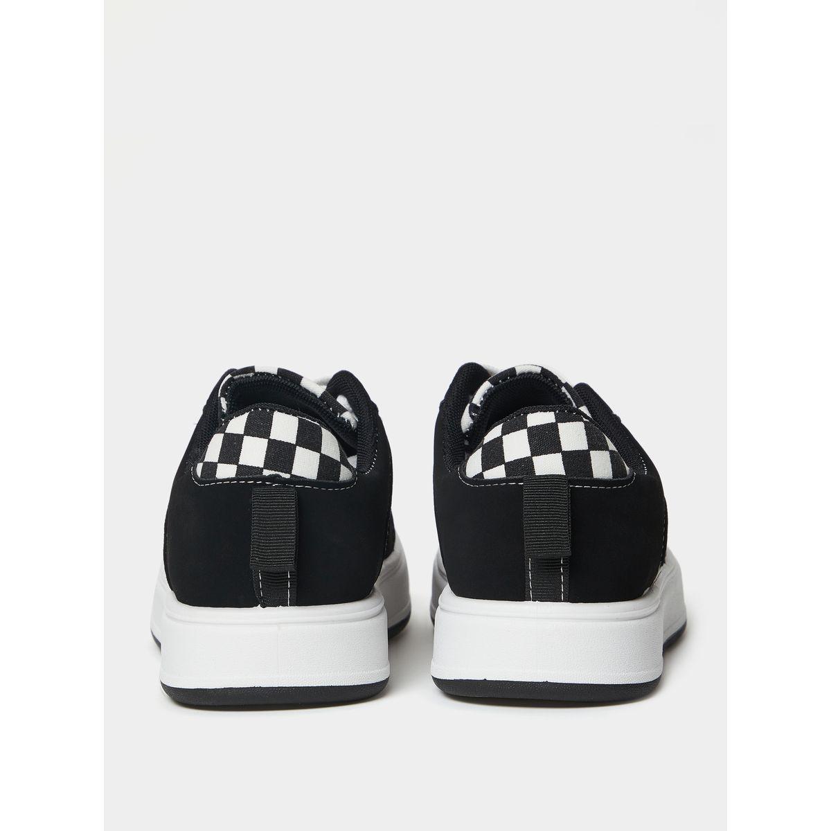 Styli Checkerboard Detail Platform Sneakers-women-shoes-sneakers-image-4