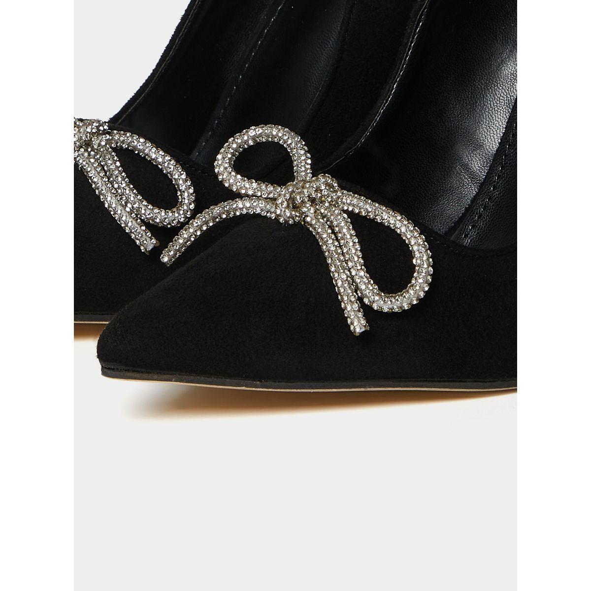 Styli Rhinestone Bow Detail Pumps-women-shoes-heels-image-5