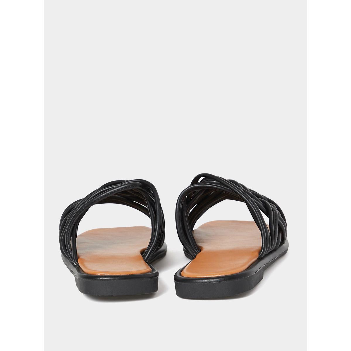 Styli Multi Cross Strap Flat Sandals-women-shoes-sandals-flats-image-4