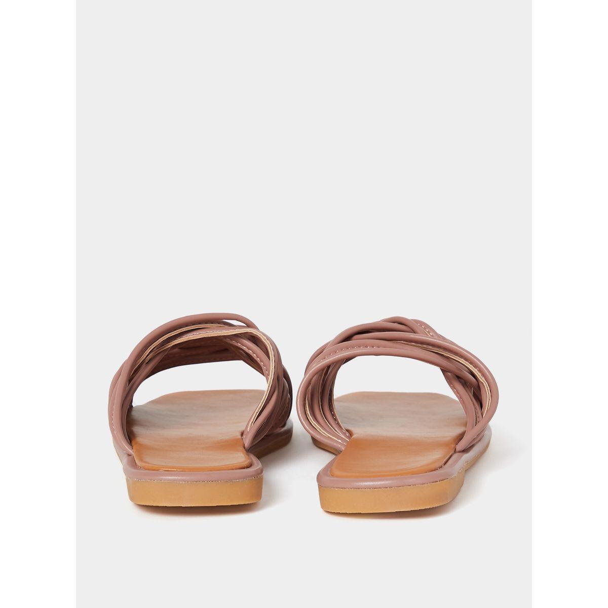 Styli Multi Cross Strap Flat Sandals-women-shoes-sandals-flats-image-4