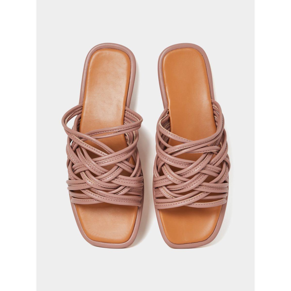 Styli Multi Cross Strap Flat Sandals-women-shoes-sandals-flats-image-6