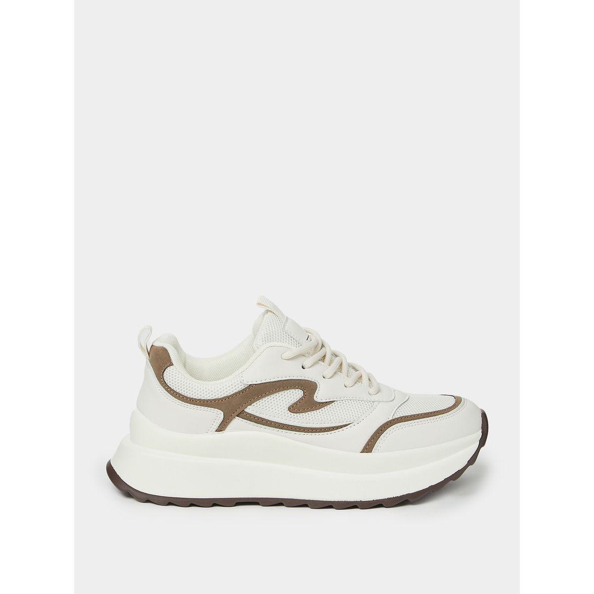 Styli Lace Up Detail Chunky Bottom Sneakers-women-shoes-sneakers-image-1