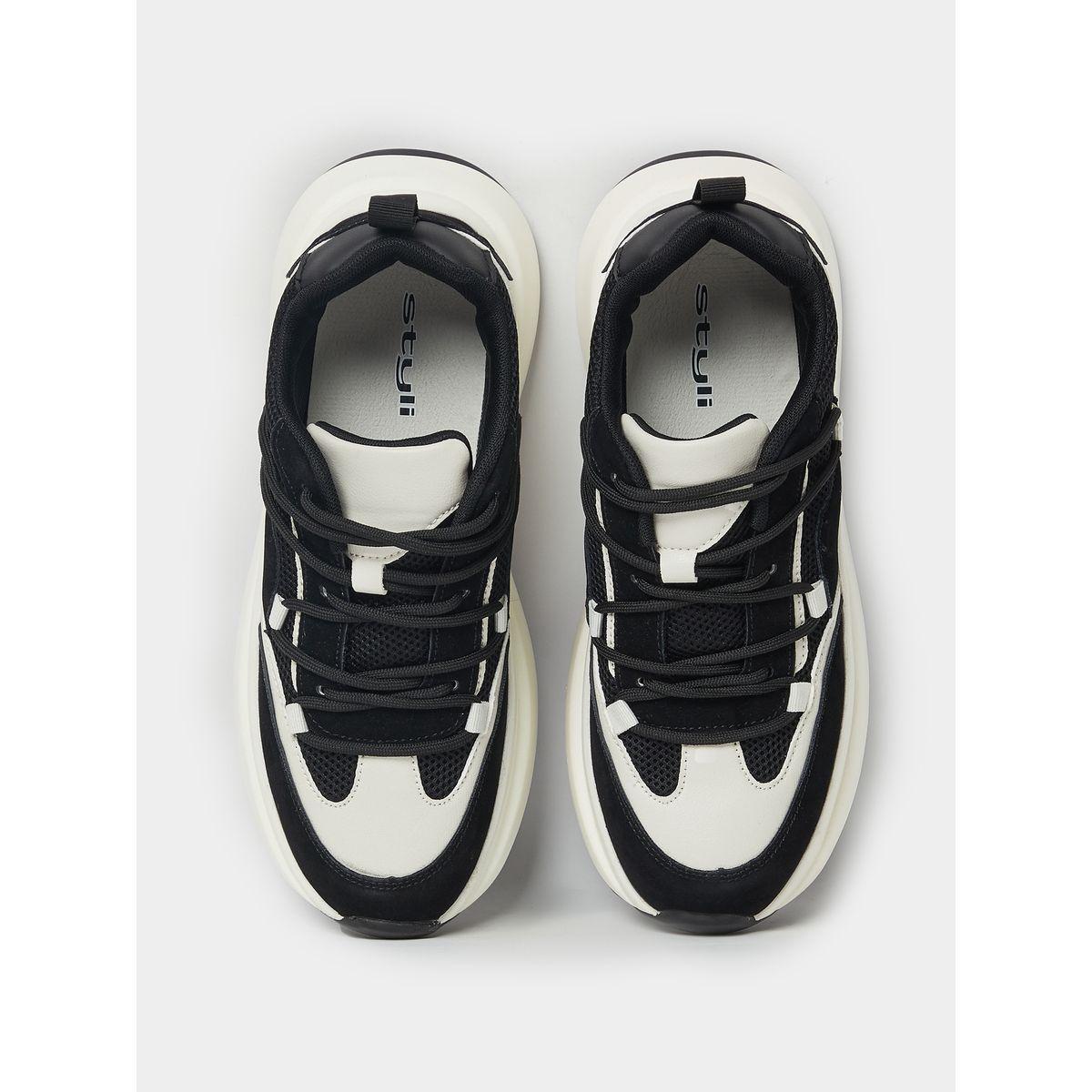 Styli Lace Up Detail Chunky Bottom Sneakers-women-shoes-sneakers-image-6