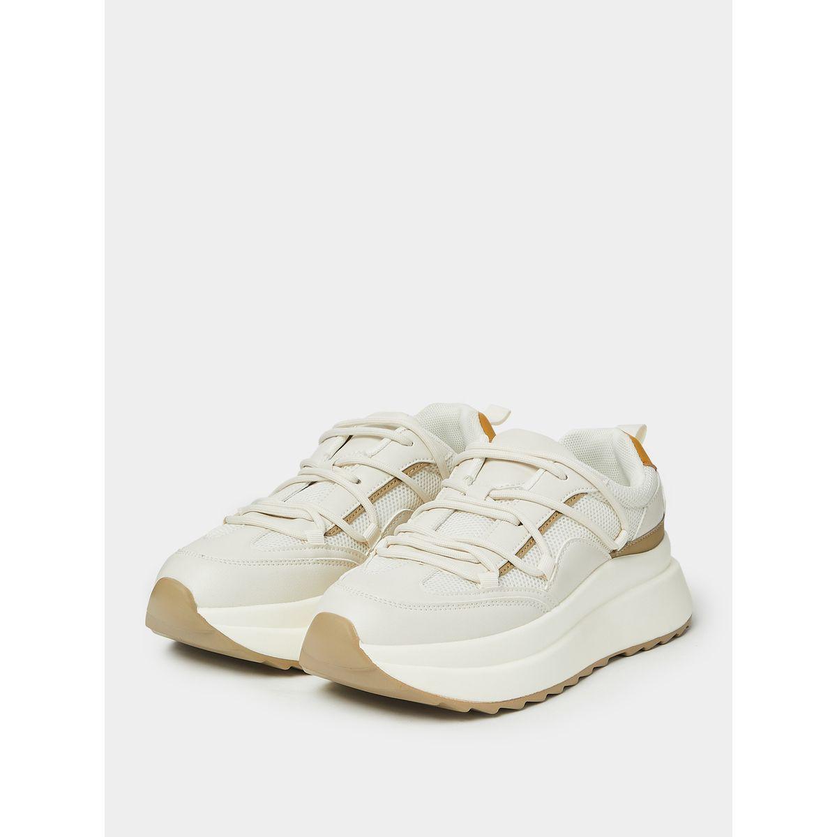 Styli Lace Up Detail Chunky Bottom Sneakers-women-shoes-sneakers-image-3