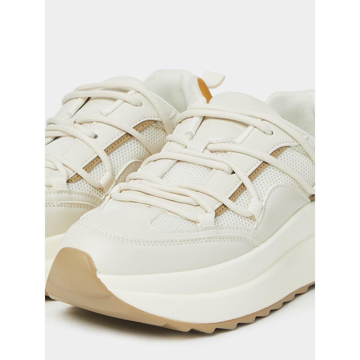 Styli Lace Up Detail Chunky Bottom Sneakers-women-shoes-sneakers-image-5