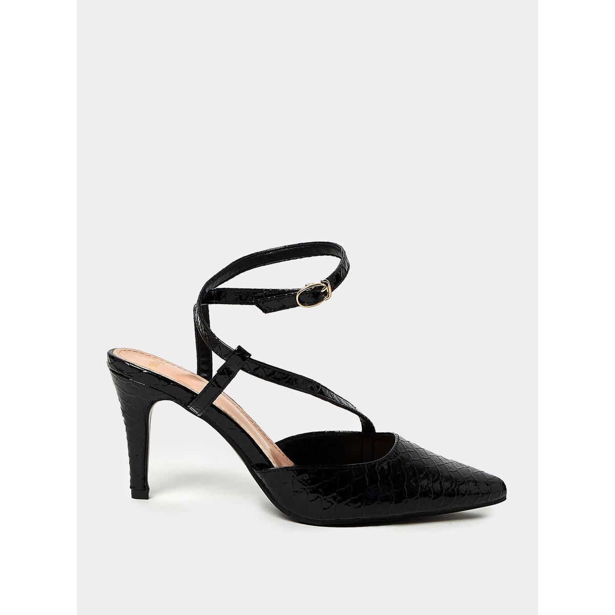Styli Y-Strap Textured High Heel Pumps-women-shoes-heels-image-1