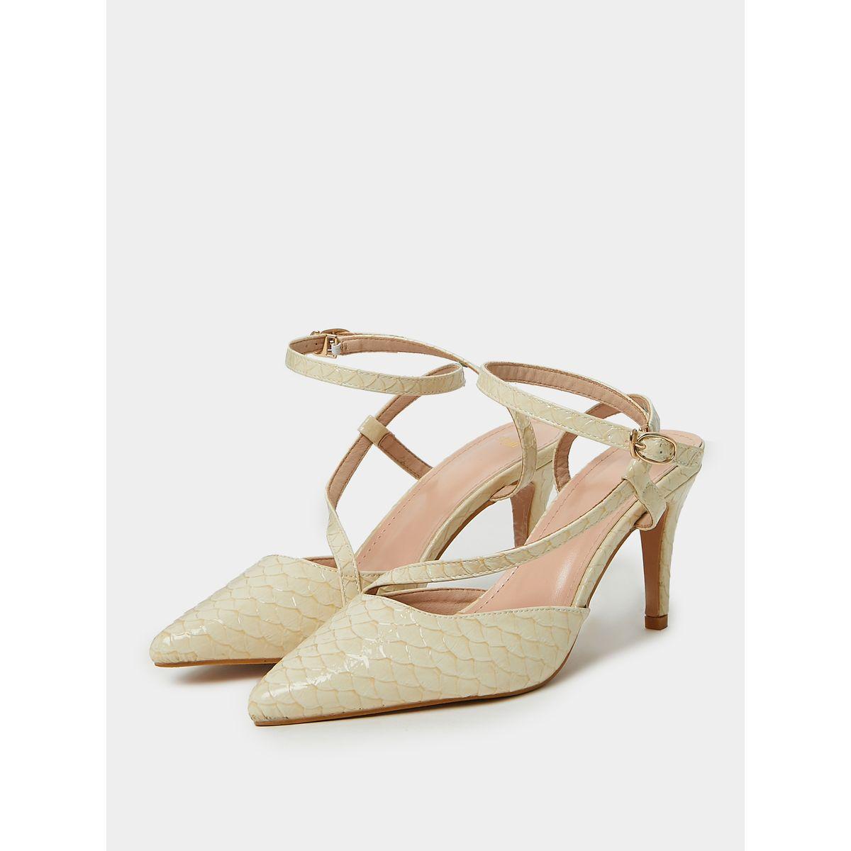Styli Y-Strap Textured High Heel Pumps-women-shoes-heels-image-3