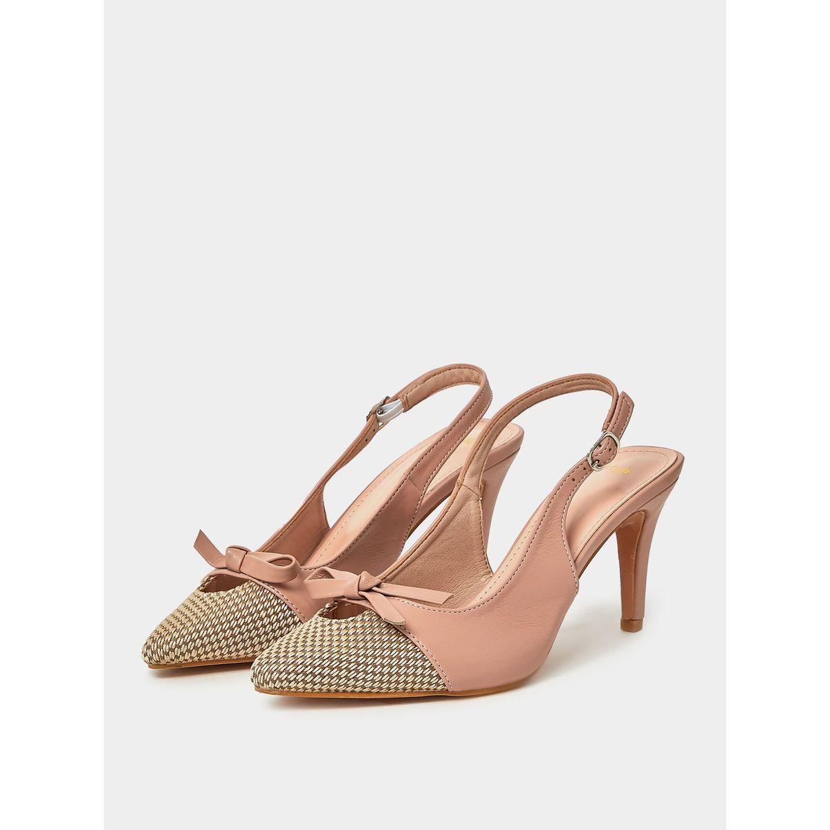 Styli Bow Detail High Heel Slingback Pumps-women-shoes-heels-image-3