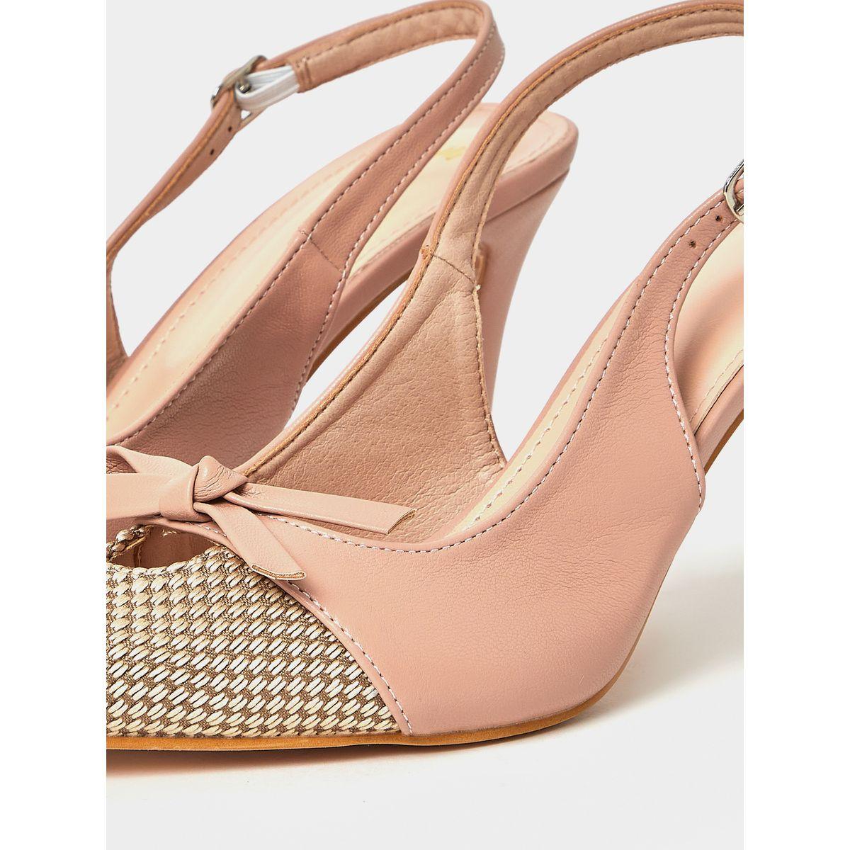 Styli Bow Detail High Heel Slingback Pumps-women-shoes-heels-image-5