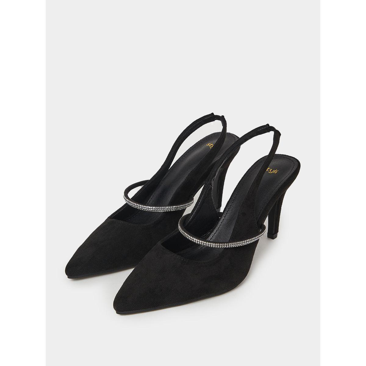 Styli Rhinestone Detail Quarter Strap Pumps-women-shoes-heels-image-3