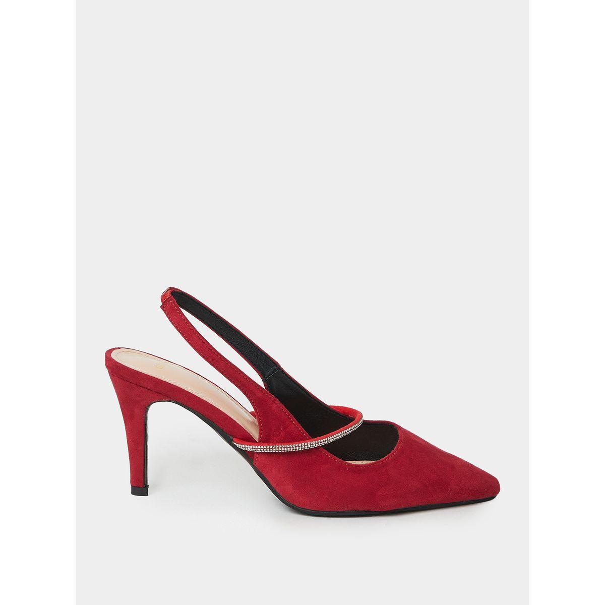 Styli Rhinestone Detail Quarter Strap Pumps-women-shoes-heels-image-1