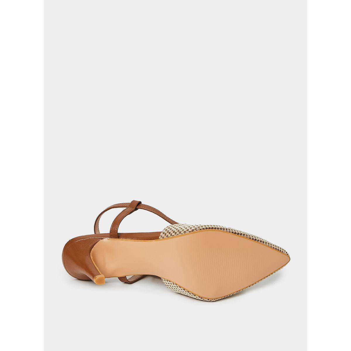 Styli Woven Texture Ankle Strap Pumps-women-shoes-heels-image-7