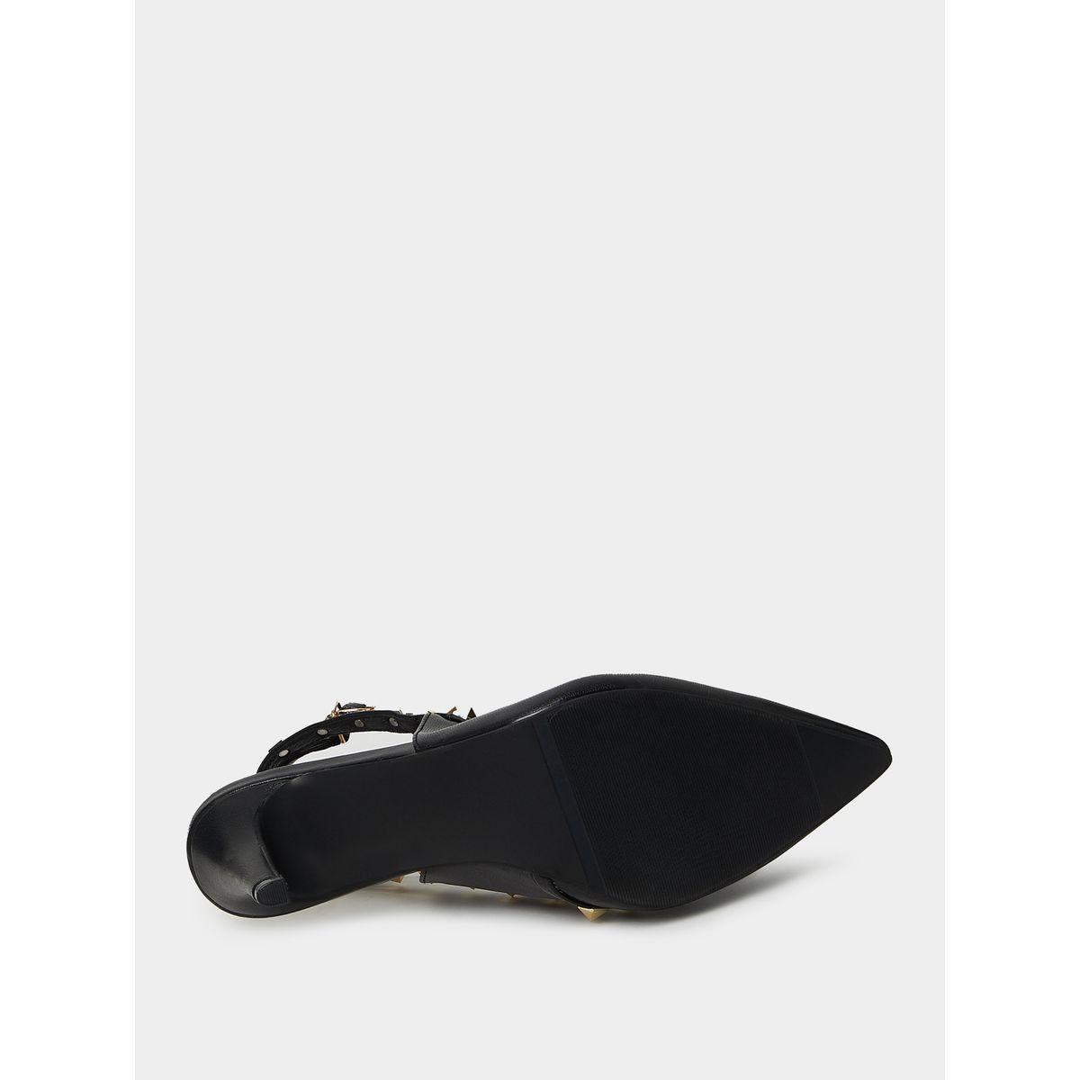 Styli Stud Detail T-Strap High Heel Pumps-women-shoes-heels-image-7