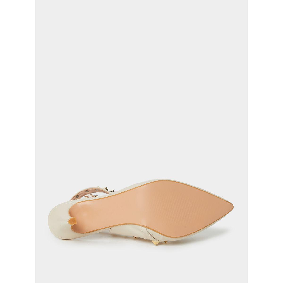 Styli Stud Detail T-Strap High Heel Pumps-women-shoes-heels-image-7