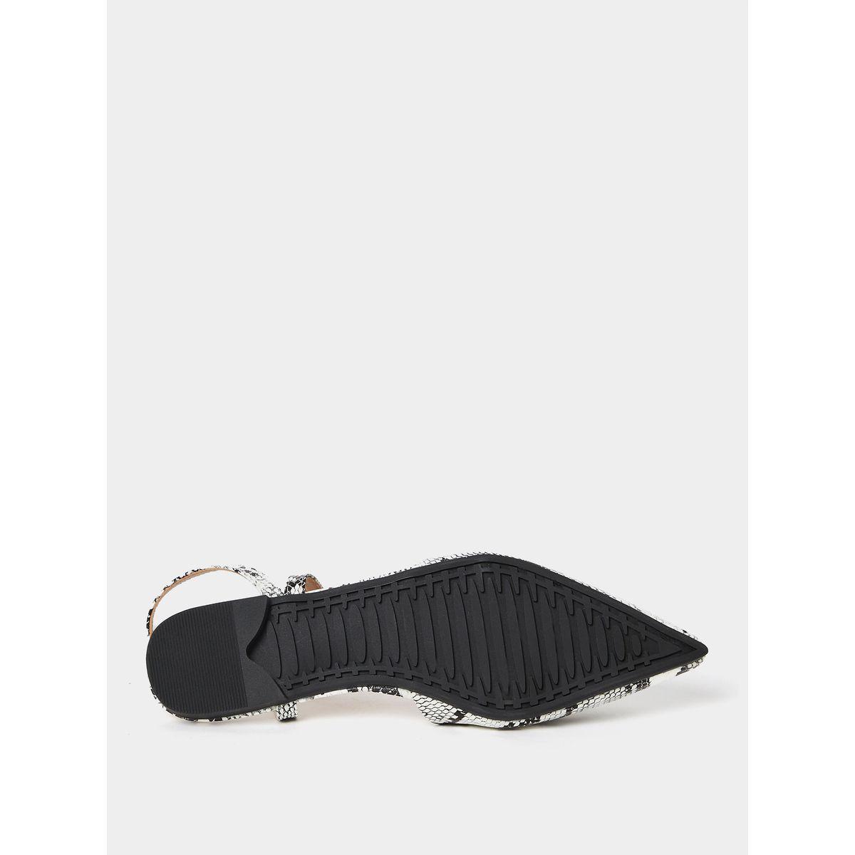 Styli Pointed Toe Snakeskin Print Flat Sandals-women-shoes-loafersandmoccasins-image-7
