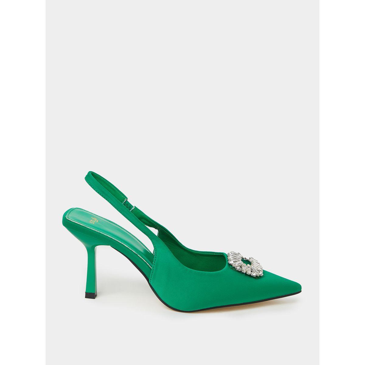 Styli Gem Detail Slingback Pumps-women-shoes-heels-image-1