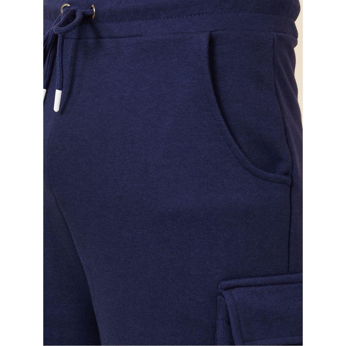 Styli Knit Cargo Shorts with Drawstring Waistband-men-clothing-bottoms-shorts-image-3