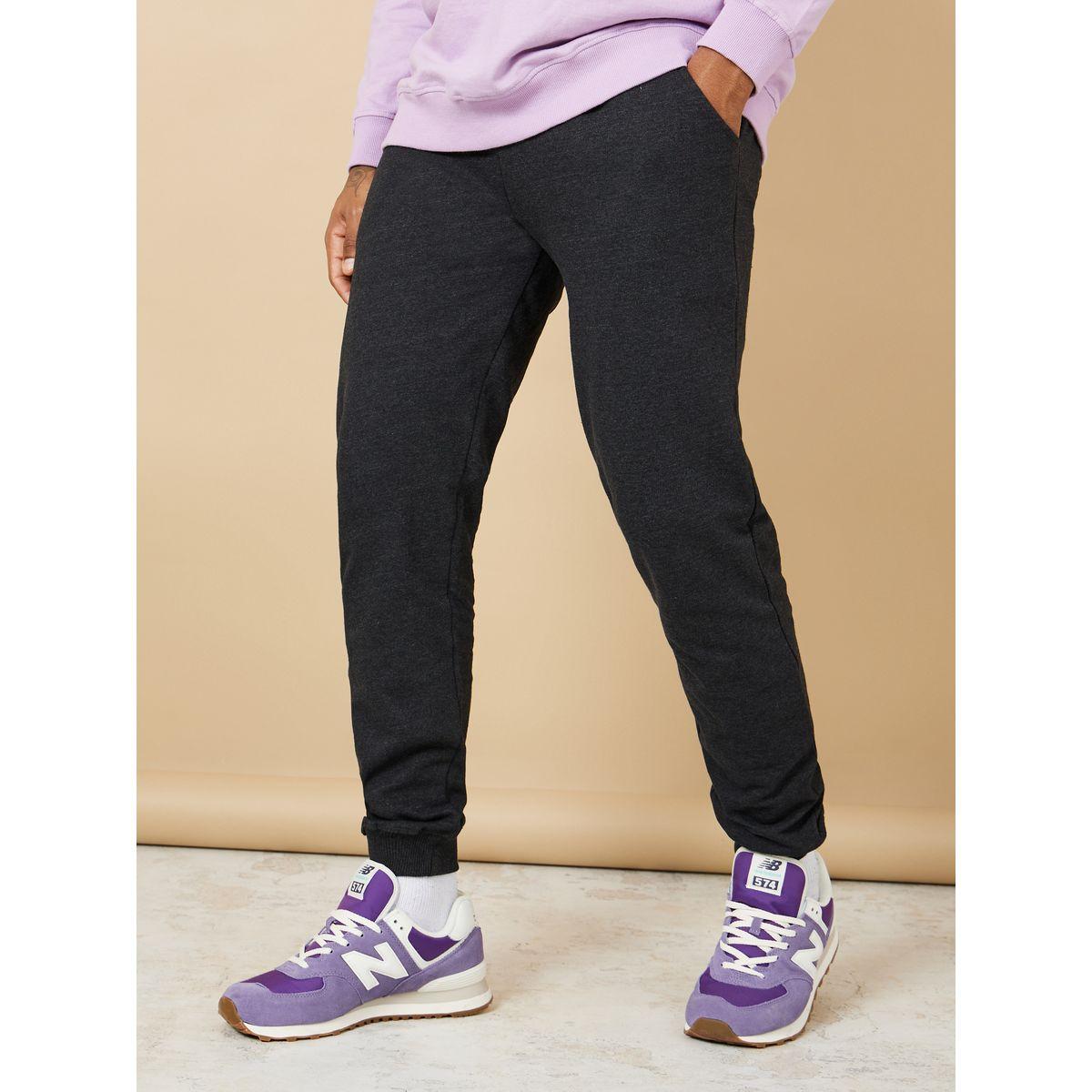Styli Solid Cuffed Slim Fit Jogger with Side Pocket-men-clothing-bottoms-joggers-image-1