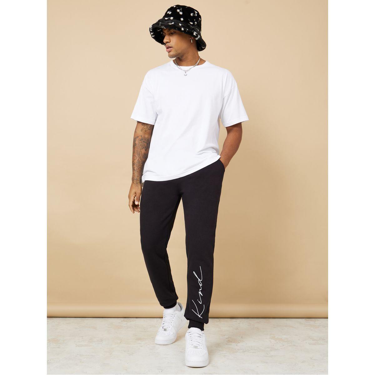 Styli Text Slogan Print Slim Fit Jogger-men-clothing-bottoms-joggers-image-2