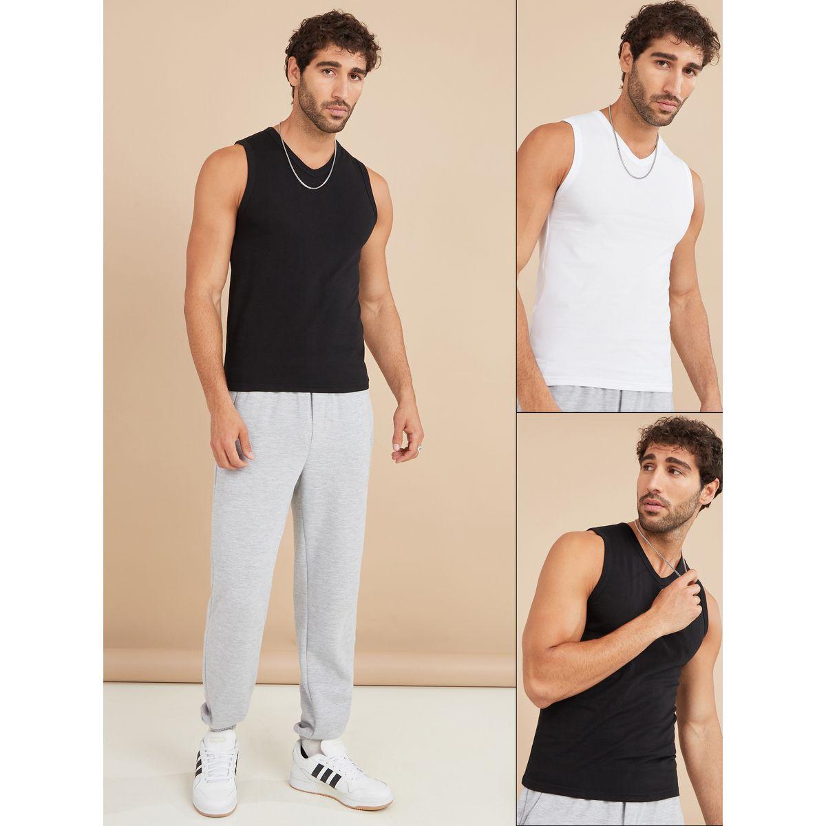 Styli Unwind Pack of 2 - Assorted Tank-men-clothing-tshirtsandpolos-tshirts-image-1