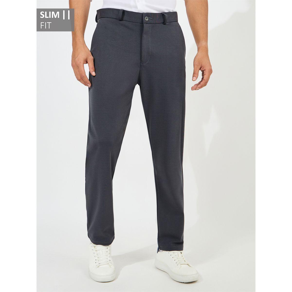 Styli Solid Slim Fit Knit Pants-men-clothing-bottoms-trousersandchinos-trousers-image-1