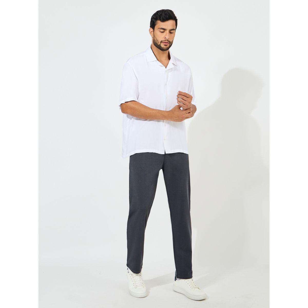 بنطال سادة محبوك بقصة سليم فت-men-clothing-bottoms-trousersandchinos-trousers-image-3