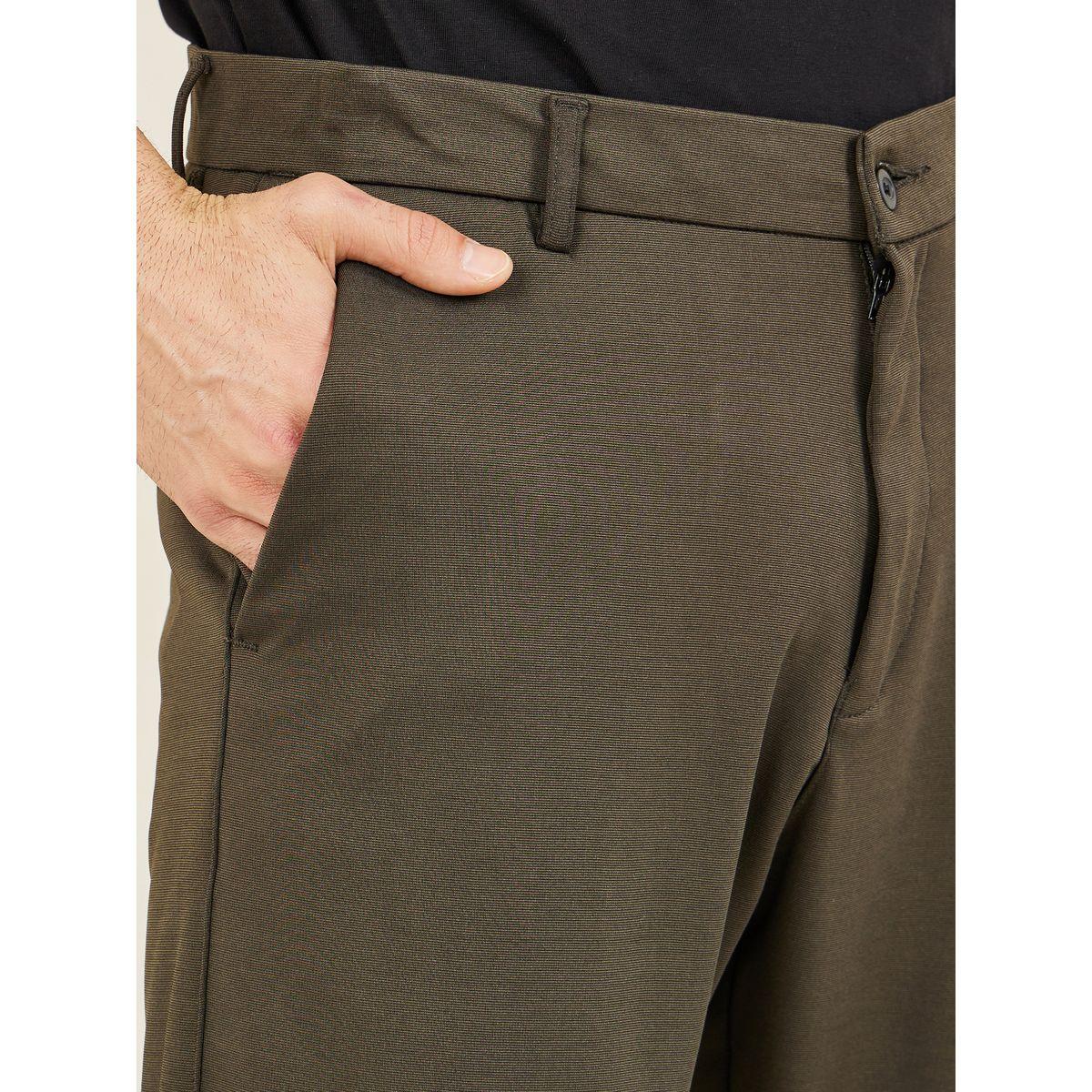 Styli Solid Slim Fit Knitted Trouser-men-clothing-bottoms-trousersandchinos-trousers-image-3