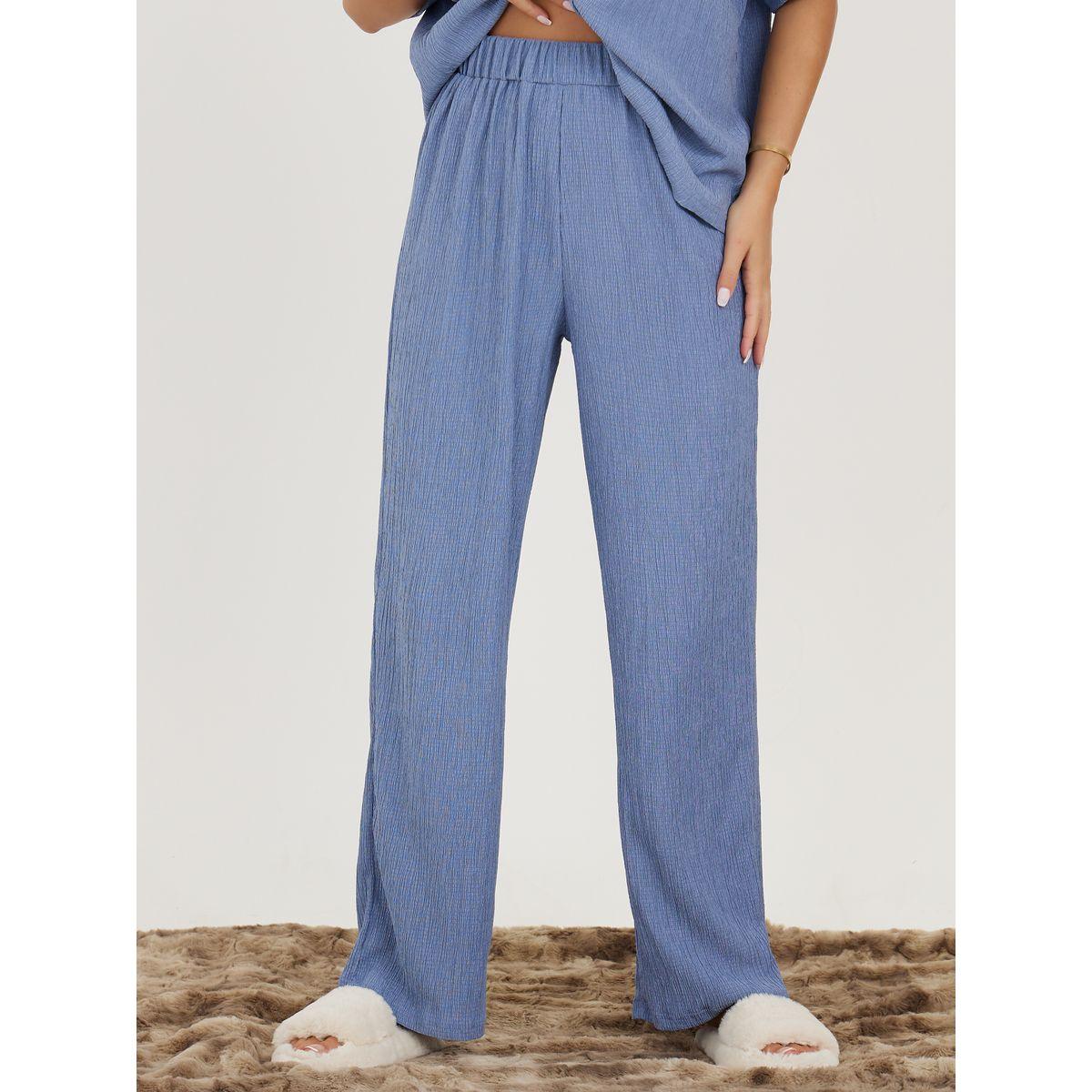 طقم بيجاما من ( بلوزة + بنطال )-women-clothing-nightwear-pyjamas-longsets-image-5