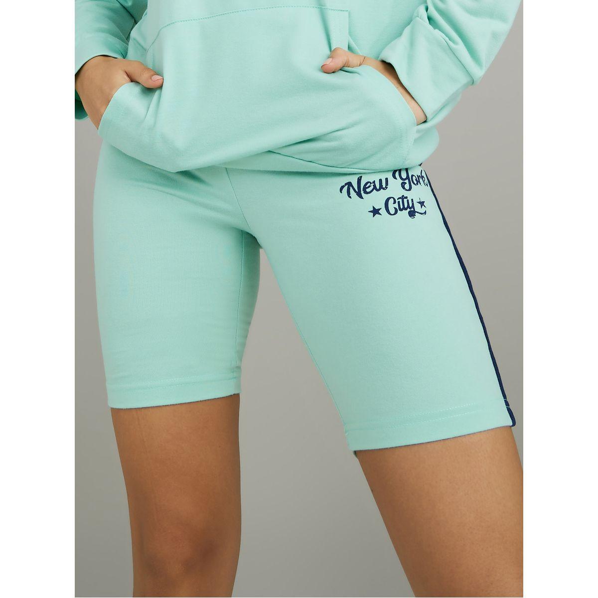 Styli Unwind Athletic Back Graphic Pocket Hoodie & Cycling Short Lounge Set-women-clothing-coordsets-image-4