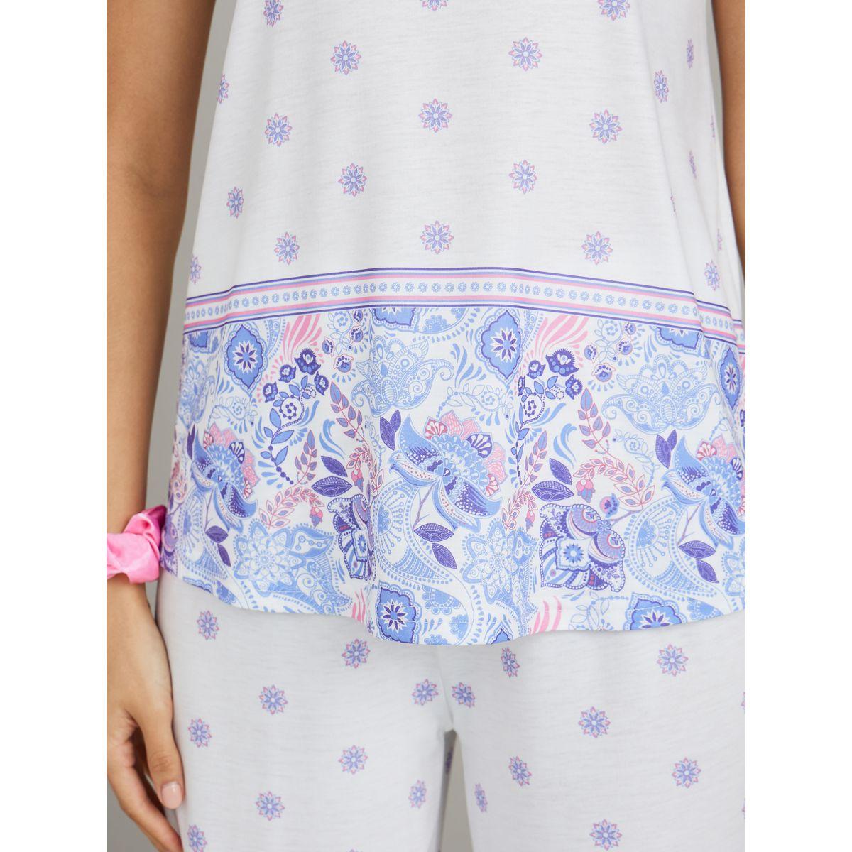 طقم بيجاما من ( بلوزة كامي + بنطال )-women-clothing-nightwear-pyjamas-longsets-image-3