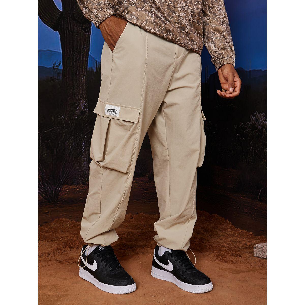 Styli Limited Cargo Fit Jogger with Badge Detail-men-clothing-bottoms-joggers-image-1