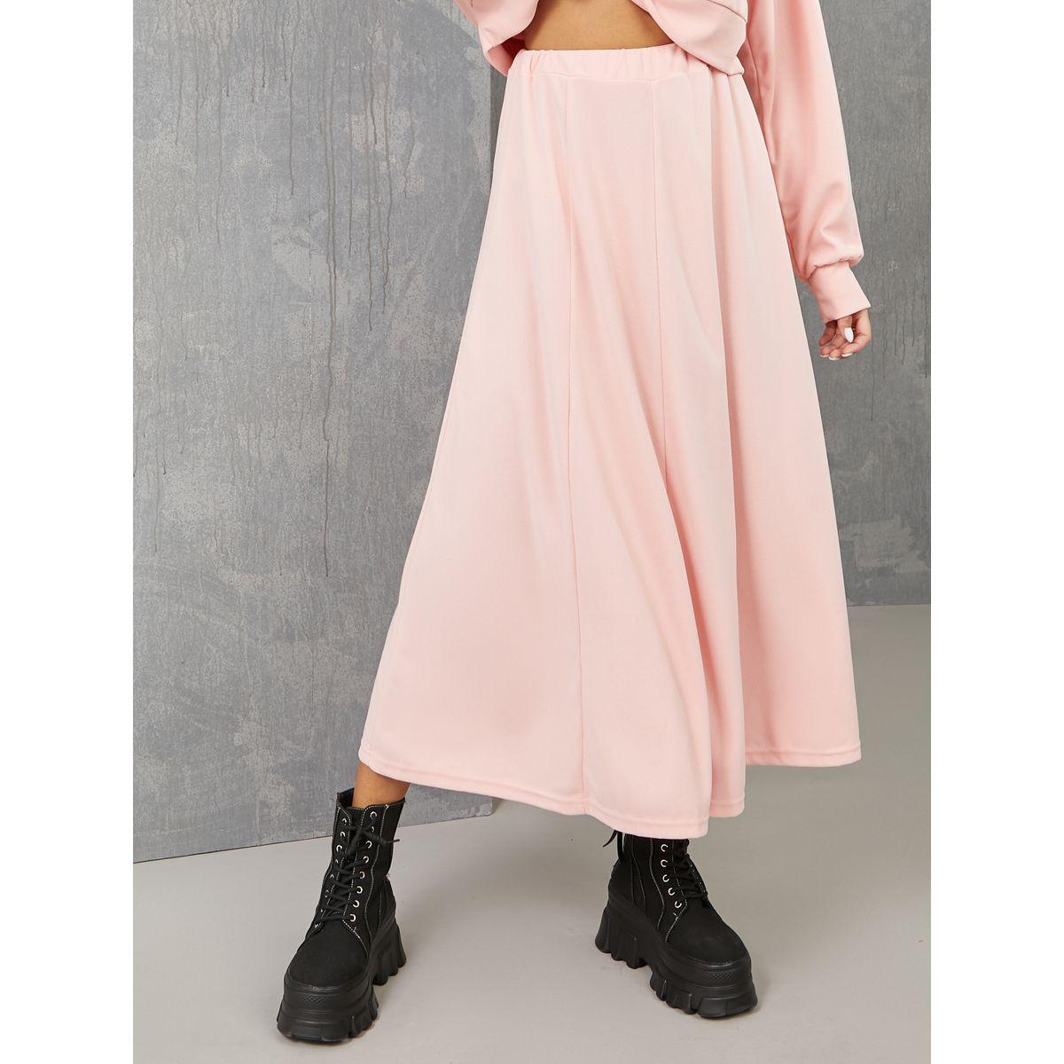 طقم من ( تنورة ميدي + هودي )-women-clothing-coordsets-image-4