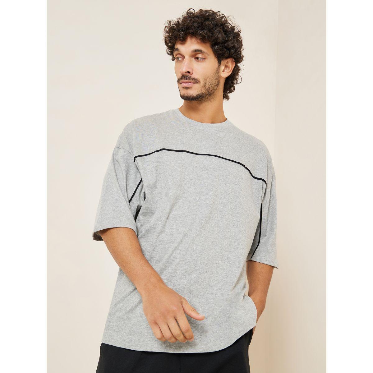 Styli Pack of 2 - Contrast Piping Detail Boxy Fit T-Shirt-men-clothing-tshirtsandpolos-tshirts-image-6