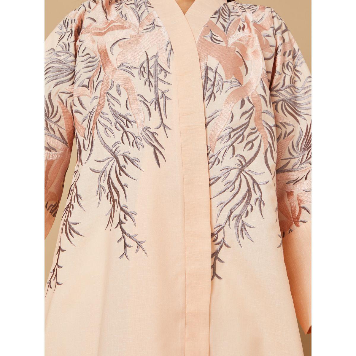 عباية مطرزة ومفتوحة من الامام-women-arabicclothing-abayas-image-3