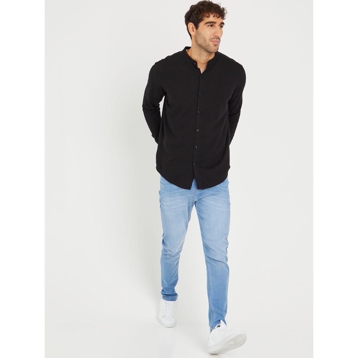 قميص محبوك بأزرار غلق-men-clothing-shirts-image-2