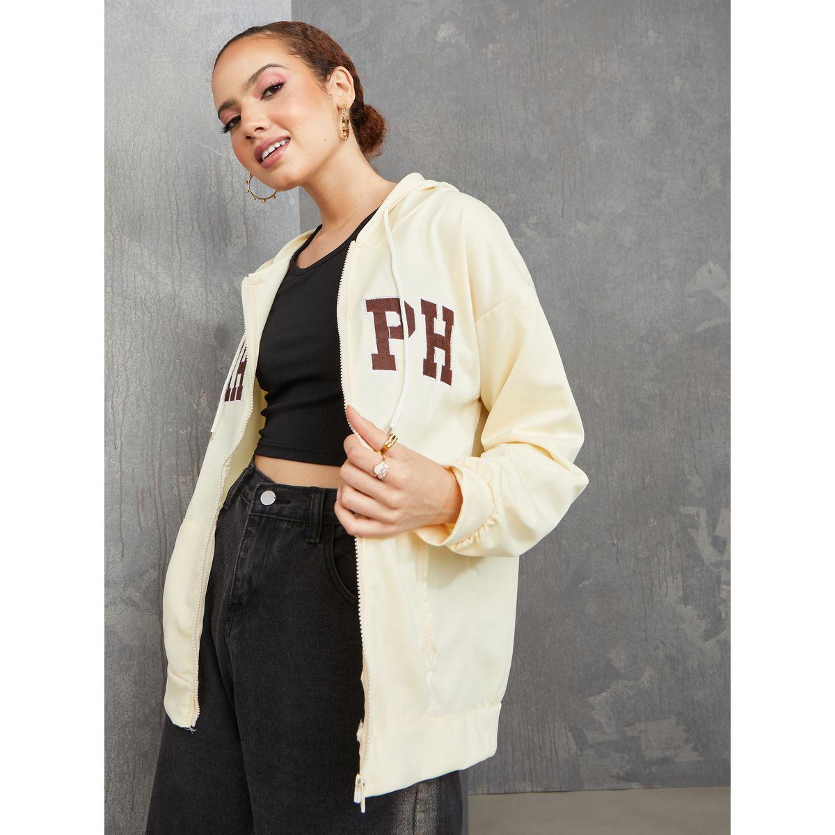 هودي باكمام طويلة وسحاب غلق-women-winterwear-hoodiesandsweatshirts-hoodies-image-1