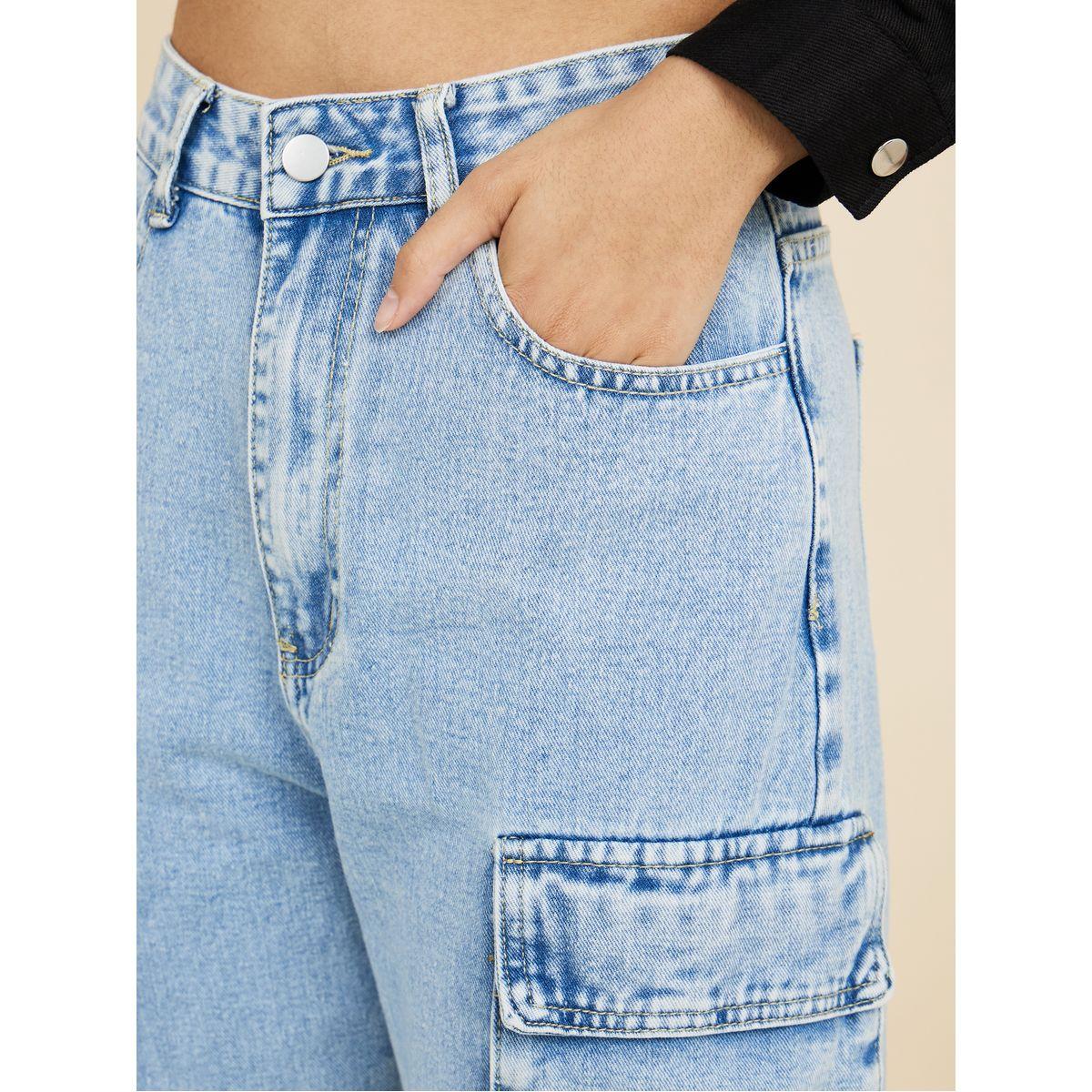 Styli High Waist Washed Cargo Jeans-women-clothing-bottoms-jeans-image-3