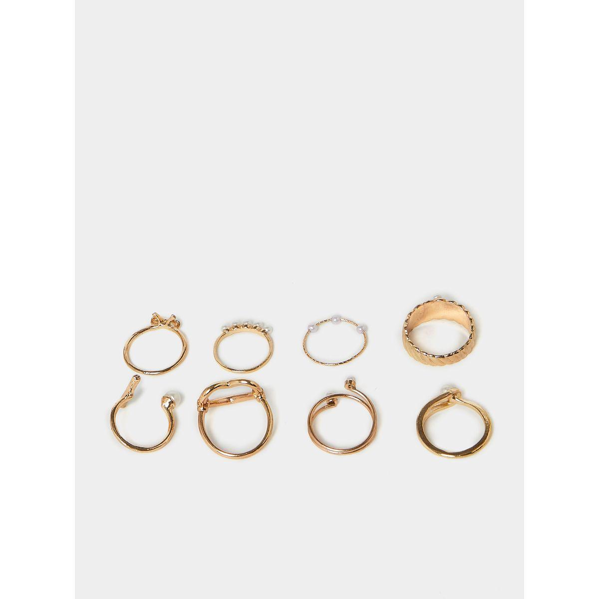 Styli Set of 8 - Pearl Accent Rings-women-watchesandjewellery-jewellery-rings-image-3