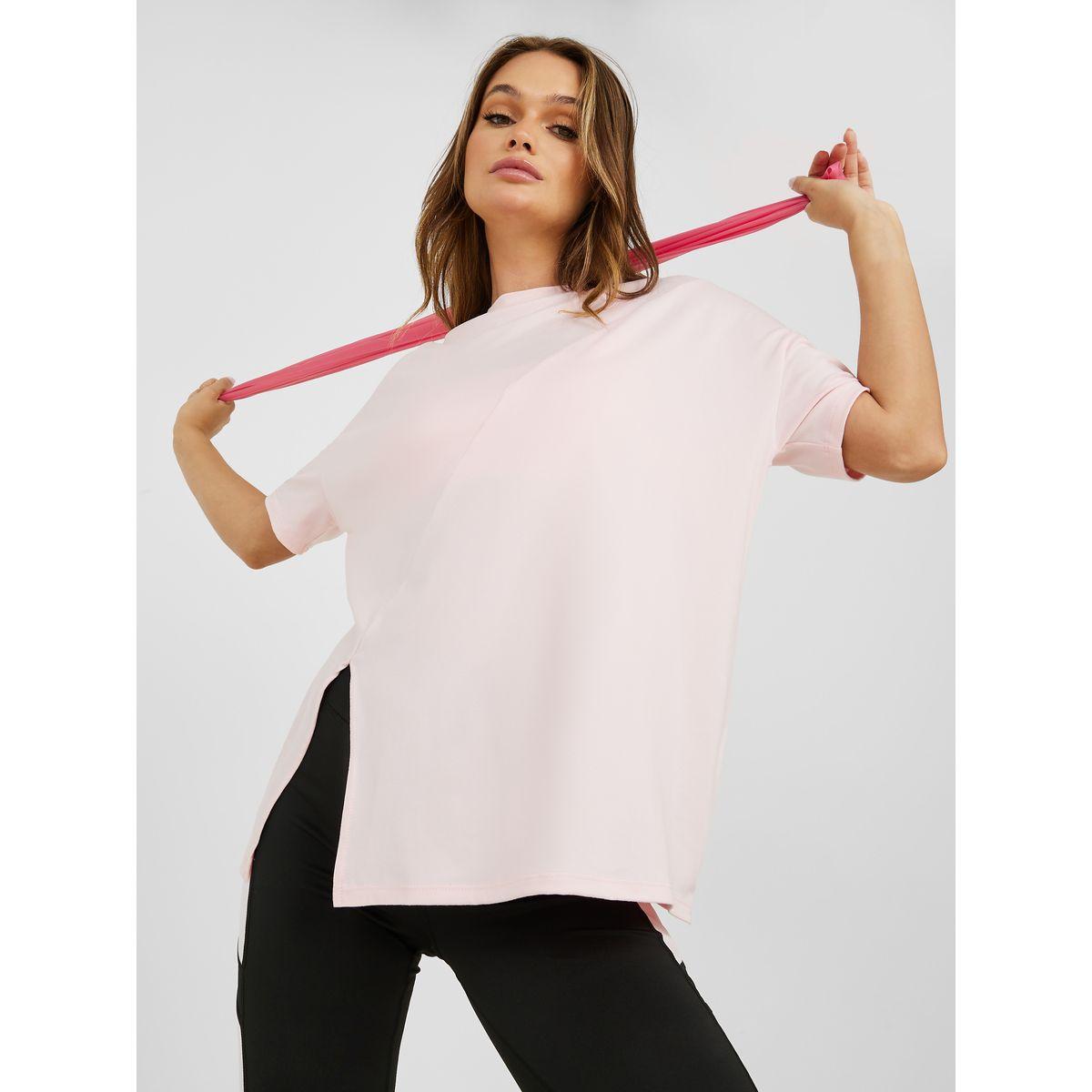 Styli Active Side Slit Drop Shoulder Oversized Yoga Active Top-women-clothing-sportswearandactivewear-tshirtsandvests-image-3