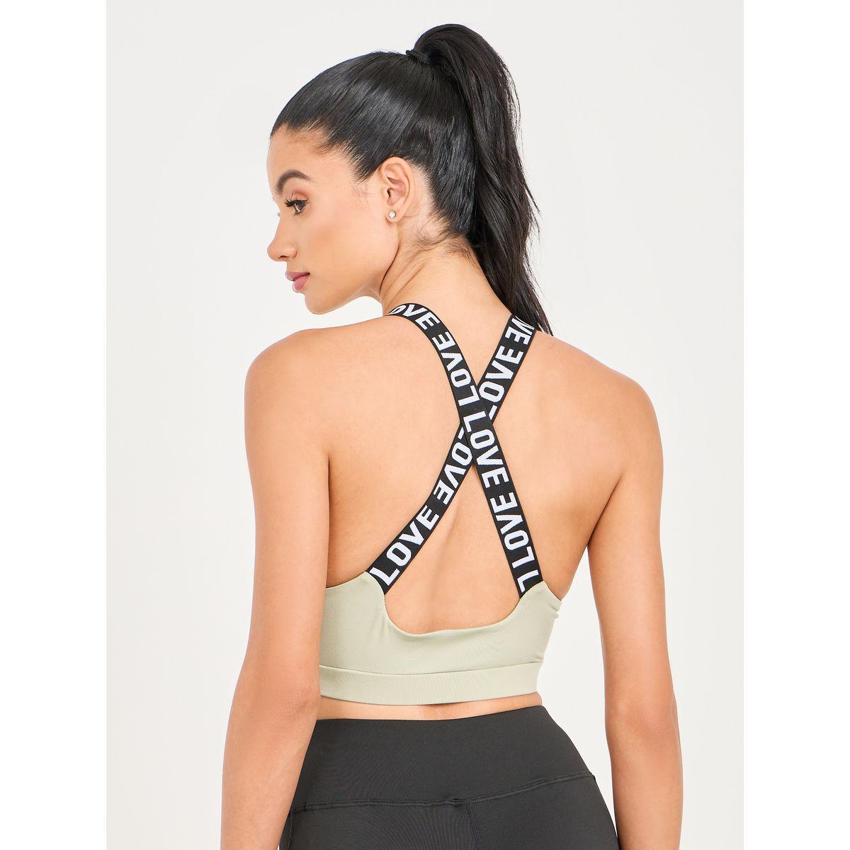 Styli Active Pack of 3 - Slogan Strap Detail Sports Bra, Top and Side Panel Legging Set-sports-women-clothing-trackpantsandtracksuits-image-9