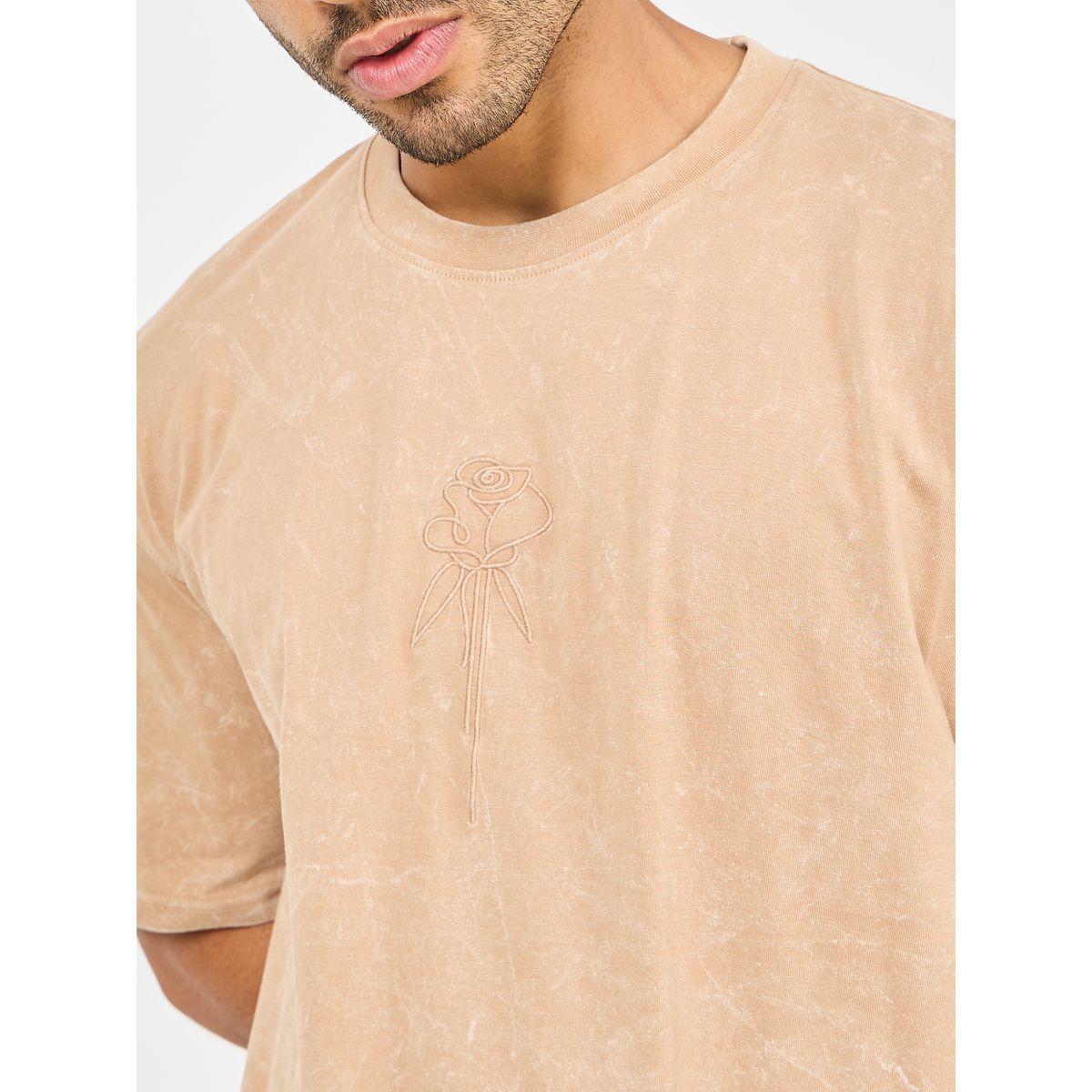 Styli Rose Embroidered Acid Wash Oversized T-shirt-men-clothing-tshirtsandpolos-tshirts-image-4