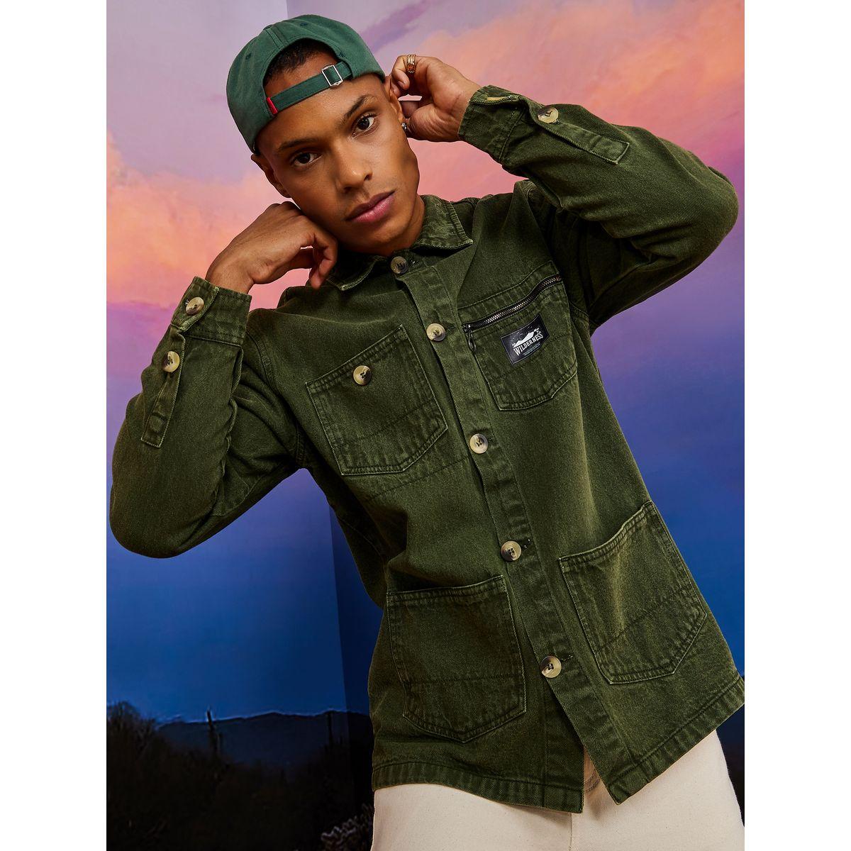 Styli Limited Denim Twill Utility Pocket Detail Shirt-men-clothing-shirts-image-1
