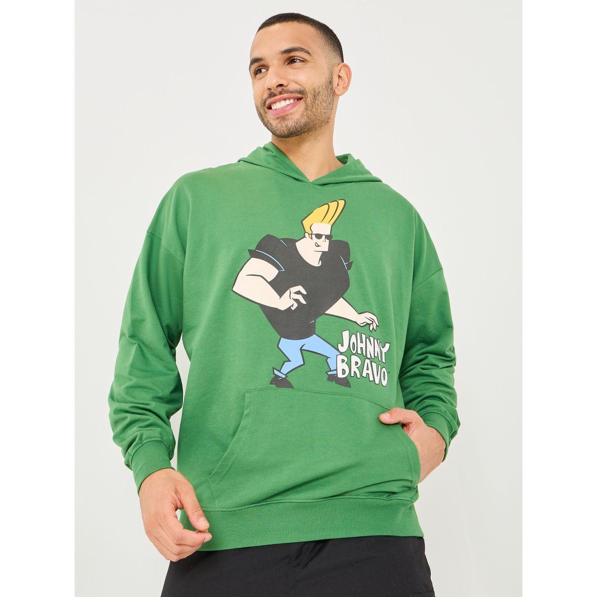 Styli Johnny Bravo Graphic Print Oversized Hoodie-men-winterwear-hoodiesandsweatshirts-image-3