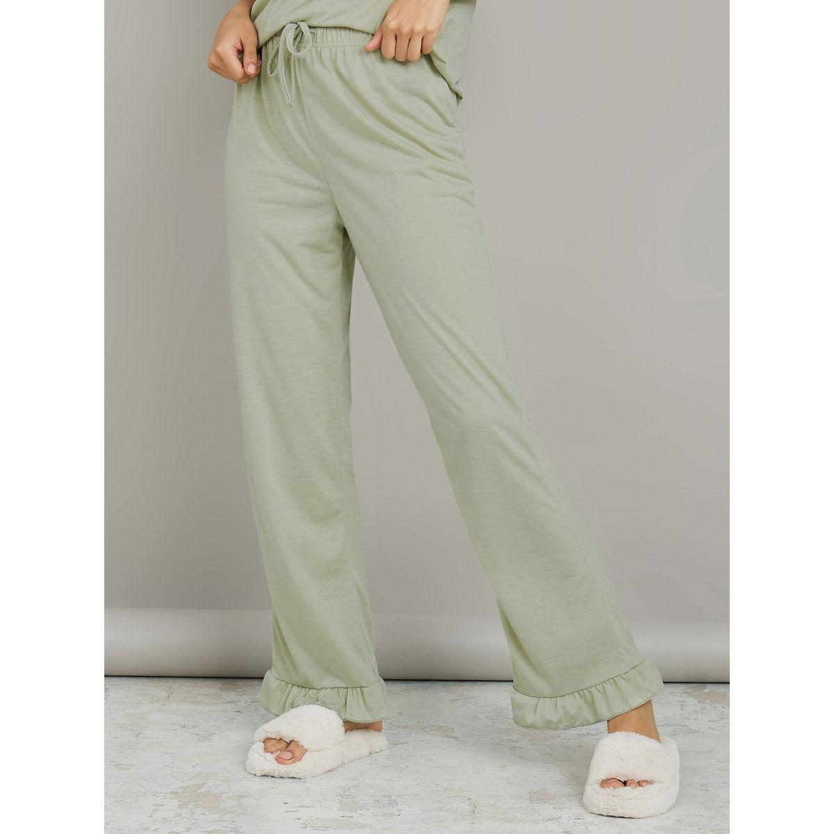 Styli Unwind Ruffle Sleeves T-shirt and Pyjama Set-women-clothing-nightwear-pyjamas-longsets-image-5